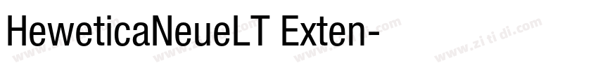 HeweticaNeueLT Exten字体转换